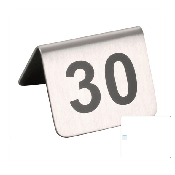 Stainless steel table numbers